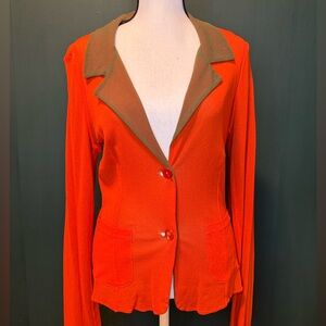Fuzzi Jean Paul Gaultier Orange Mesh Jacket for Women